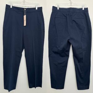 NWT Amour Vert Darine Trouser Pant Navy Blue City Workwear Minimalist Women's 4